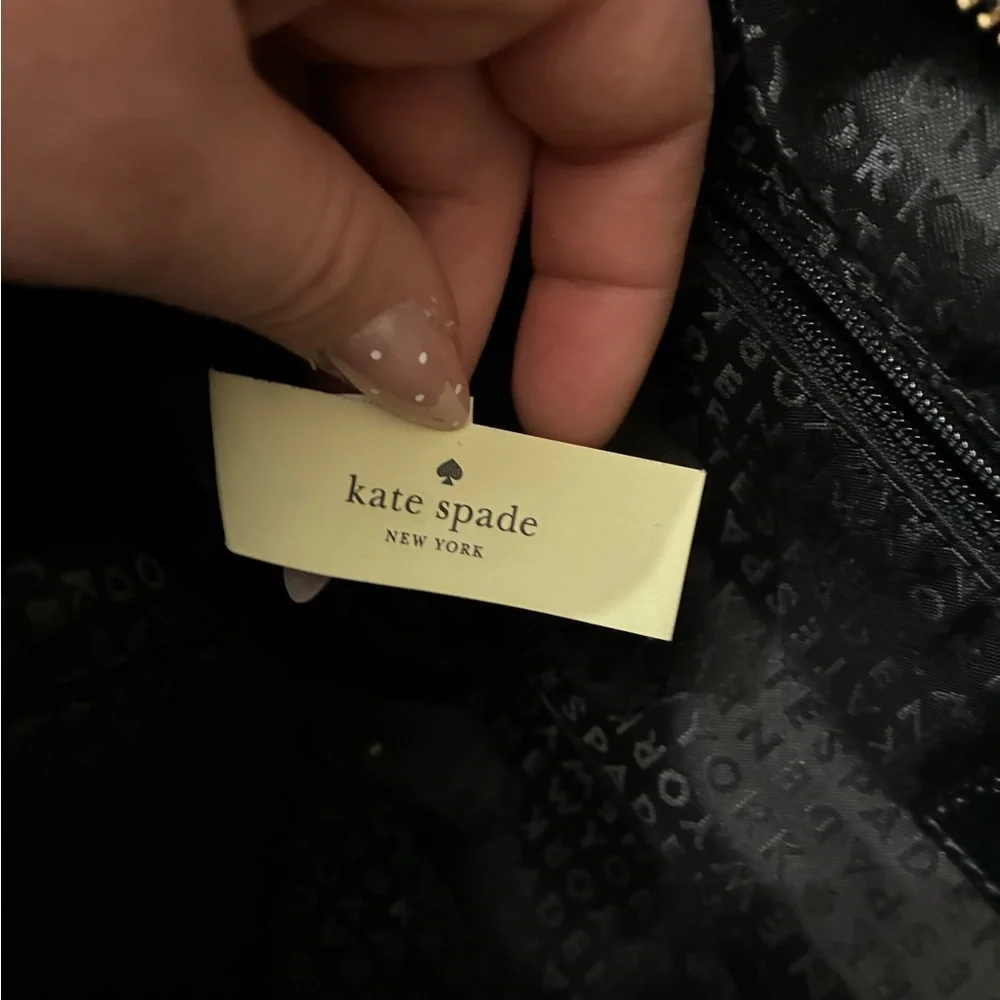 Kate Spade New York Wilson Road quilted black nylon tote bag